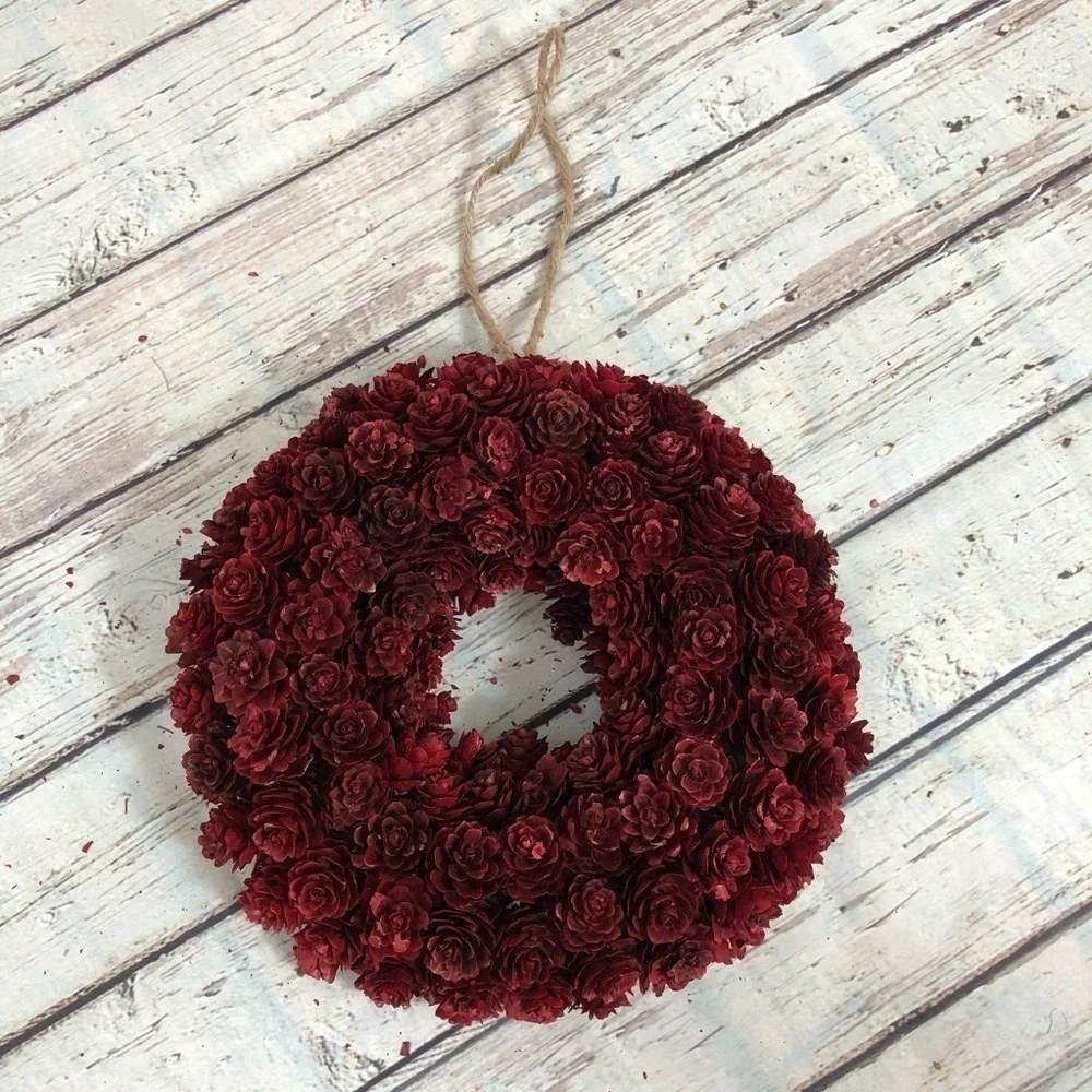 Small Rustic Pine Cone‎ Wreath Center Piece